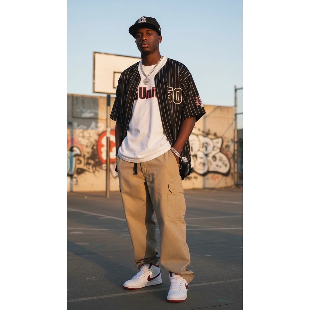 Vintage G-Unit Men's Cargo Pants 32x34 Baggy Y2K Hip Hop Wide Leg 50 Cent Curtis